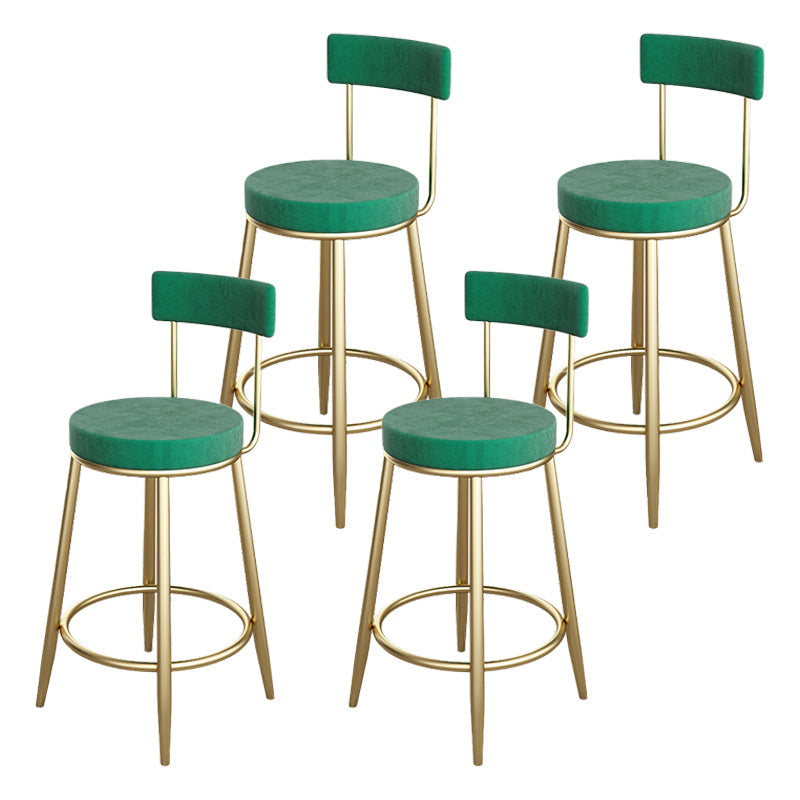 Glam Style Stone Bar Table 1/3/4 Pieces Counter Table with Upholstered Stools Light Green 29.5"H Stool (Set of 4) Clearhalo 'Bar Furniture' 'furn' 'furn_home_bar_bar_sets' 'Furniture' 'Home Bars & Bar Sets' 'home_bar_bar_sets' 'Kitchen & Dining Furniture' 6105607