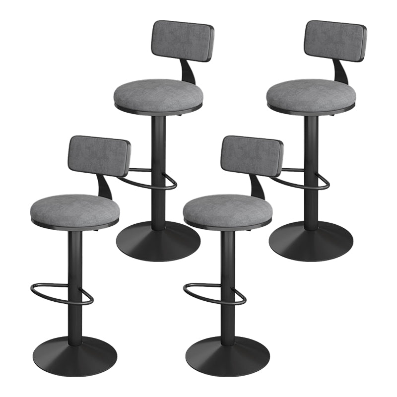 Glam Style Stone Bar Table 1/3/4 Pieces Counter Table with Upholstered Stools Grey 28"H Stool (Single) Clearhalo 'Bar Furniture' 'furn' 'furn_home_bar_bar_sets' 'Furniture' 'Home Bars & Bar Sets' 'home_bar_bar_sets' 'Kitchen & Dining Furniture' 6105610