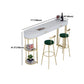 Glam Style Stone Bar Table 1/3/4 Pieces Counter Table with Upholstered Stools Clearhalo 'Bar Furniture' 'furn' 'furn_home_bar_bar_sets' 'Furniture' 'Home Bars & Bar Sets' 'home_bar_bar_sets' 'Kitchen & Dining Furniture' 6105622