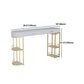 Glam Style Stone Bar Table 1/3/4 Pieces Counter Table with Upholstered Stools Clearhalo 'Bar Furniture' 'furn' 'furn_home_bar_bar_sets' 'Furniture' 'Home Bars & Bar Sets' 'home_bar_bar_sets' 'Kitchen & Dining Furniture' 6105623