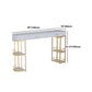 Glam Style Stone Bar Table 1/3/4 Pieces Counter Table with Upholstered Stools Clearhalo 'Bar Furniture' 'furn' 'furn_home_bar_bar_sets' 'Furniture' 'Home Bars & Bar Sets' 'home_bar_bar_sets' 'Kitchen & Dining Furniture' 6105625