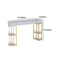 Glam Style Stone Bar Table 1/3/4 Pieces Counter Table with Upholstered Stools Clearhalo 'Bar Furniture' 'furn' 'furn_home_bar_bar_sets' 'Furniture' 'Home Bars & Bar Sets' 'home_bar_bar_sets' 'Kitchen & Dining Furniture' 6105626