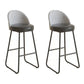 Industrial Round Bar Table Set 1/2/3 Pieces Stone Counter Table with Solid Back Stools Black 30"H Stools (Set of 2) Clearhalo 'Bar Furniture' 'furn' 'furn_home_bar_bar_sets' 'Furniture' 'Home Bars & Bar Sets' 'home_bar_bar_sets' 'Kitchen & Dining Furniture' 6105647