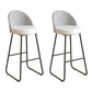 Industrial Round Bar Table Set 1/2/3 Pieces Stone Counter Table with Solid Back Stools White 30"H Stools (Set of 2) Clearhalo 'Bar Furniture' 'furn' 'furn_home_bar_bar_sets' 'Furniture' 'Home Bars & Bar Sets' 'home_bar_bar_sets' 'Kitchen & Dining Furniture' 6105648