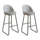 Industrial Round Bar Table Set 1/2/3 Pieces Stone Counter Table with Solid Back Stools Grey 30"H Stools (Set of 2) Clearhalo 'Bar Furniture' 'furn' 'furn_home_bar_bar_sets' 'Furniture' 'Home Bars & Bar Sets' 'home_bar_bar_sets' 'Kitchen & Dining Furniture' 6105651