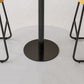 Industrial Round Bar Table Set 1/2/3 Pieces Stone Counter Table with Solid Back Stools Clearhalo 'Bar Furniture' 'furn' 'furn_home_bar_bar_sets' 'Furniture' 'Home Bars & Bar Sets' 'home_bar_bar_sets' 'Kitchen & Dining Furniture' 6105656