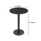 1/2/3 Pieces Industrial Black Bar Table Set Round Bistro Set with Solid Back Stools Clearhalo 'Bar Furniture' 'furn' 'furn_home_bar_bar_sets' 'Furniture' 'Home Bars & Bar Sets' 'home_bar_bar_sets' 'Kitchen & Dining Furniture' 6105671