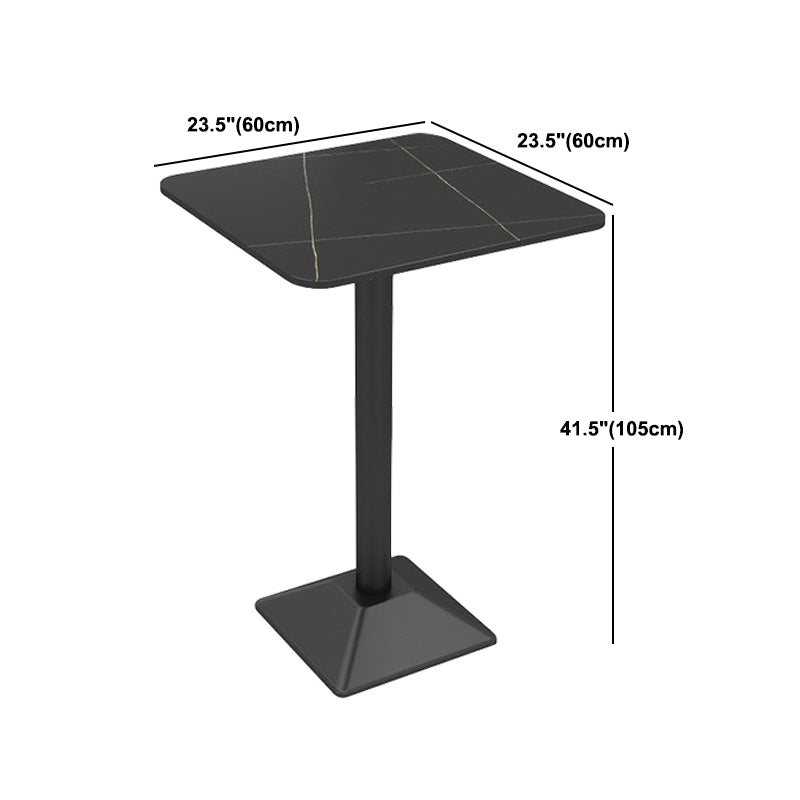 1/2/3 Pieces Industrial Black Bar Table Set Round Bistro Set with Solid Back Stools Clearhalo 'Bar Furniture' 'furn' 'furn_home_bar_bar_sets' 'Furniture' 'Home Bars & Bar Sets' 'home_bar_bar_sets' 'Kitchen & Dining Furniture' 6105672