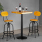 1/2/3 Pieces Industrial Style Round Bar Table Set Solid Wood Bistro Set Clearhalo 'Bar Furniture' 'furn' 'furn_home_bar_bar_sets' 'Furniture' 'Home Bars & Bar Sets' 'home_bar_bar_sets' 'Kitchen & Dining Furniture' 6105698