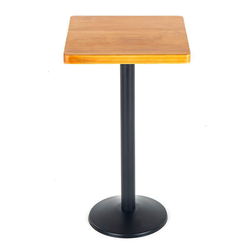 1/2/3 Pieces Industrial Style Round Bar Table Set Solid Wood Bistro Set Black 22"L x 22"W Clearhalo 'Bar Furniture' 'furn' 'furn_home_bar_bar_sets' 'Furniture' 'Home Bars & Bar Sets' 'home_bar_bar_sets' 'Kitchen & Dining Furniture' 6105699
