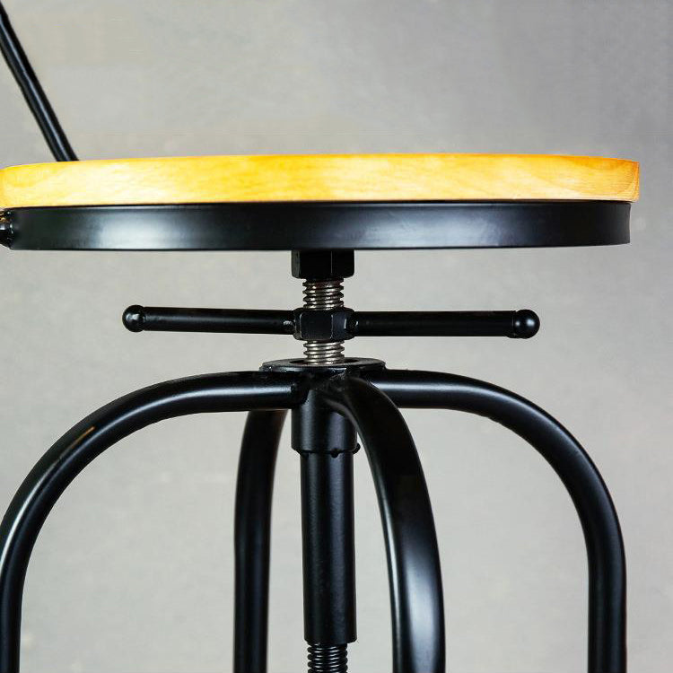 1/2/3 Pieces Industrial Style Round Bar Table Set Solid Wood Bistro Set Clearhalo 'Bar Furniture' 'furn' 'furn_home_bar_bar_sets' 'Furniture' 'Home Bars & Bar Sets' 'home_bar_bar_sets' 'Kitchen & Dining Furniture' 6105703