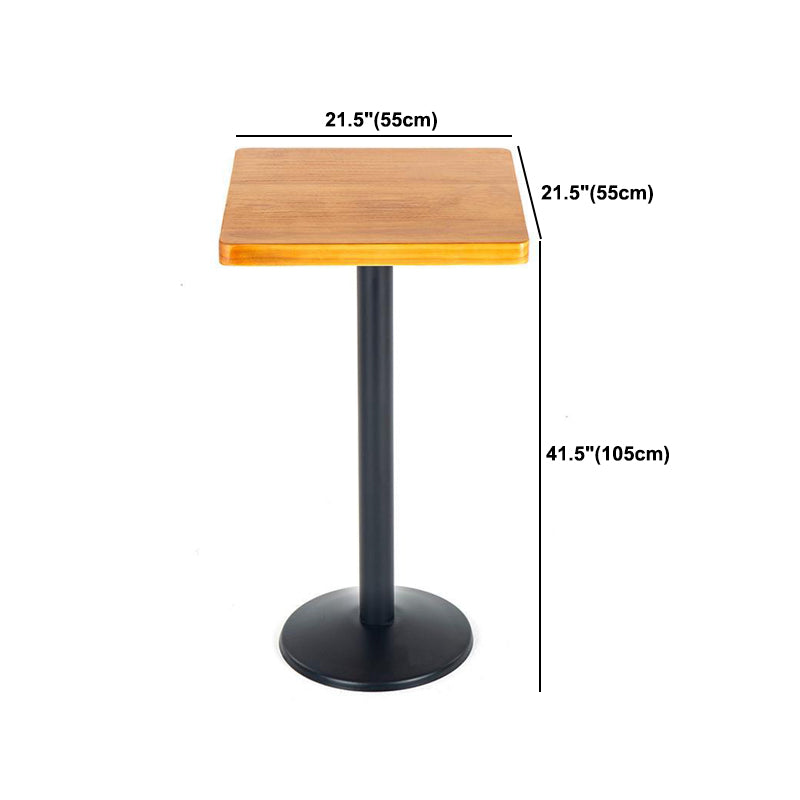 1/2/3 Pieces Industrial Style Round Bar Table Set Solid Wood Bistro Set Clearhalo 'Bar Furniture' 'furn' 'furn_home_bar_bar_sets' 'Furniture' 'Home Bars & Bar Sets' 'home_bar_bar_sets' 'Kitchen & Dining Furniture' 6105711