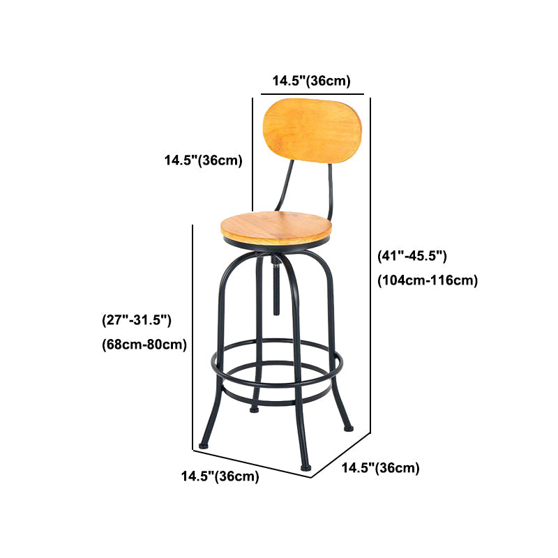 1/2/3 Pieces Industrial Style Round Bar Table Set Solid Wood Bistro Set Clearhalo 'Bar Furniture' 'furn' 'furn_home_bar_bar_sets' 'Furniture' 'Home Bars & Bar Sets' 'home_bar_bar_sets' 'Kitchen & Dining Furniture' 6105712