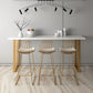 Solid Wood Bar Table Set Glam Rectangle 1/3/4/5 Pieces Counter Table 4 Pieces: Table, 3 Stools Clearhalo 'Bar Furniture' 'furn' 'furn_home_bar_bar_sets' 'Furniture' 'Home Bars & Bar Sets' 'home_bar_bar_sets' 'Kitchen & Dining Furniture' 6105715