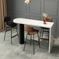 Modern Solid Wood Pub Table Set 1/3/4 Pieces Bar Table with Metal Stools Clearhalo 'Bar Furniture' 'furn' 'furn_home_bar_bar_sets' 'Furniture' 'Home Bars & Bar Sets' 'home_bar_bar_sets' 'Kitchen & Dining Furniture' 6105736