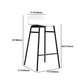 Modern Solid Wood Pub Table Set 1/3/4 Pieces Bar Table with Metal Stools Clearhalo 'Bar Furniture' 'furn' 'furn_home_bar_bar_sets' 'Furniture' 'Home Bars & Bar Sets' 'home_bar_bar_sets' 'Kitchen & Dining Furniture' 6105743