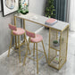 1/3/5 Pieces Bar Table Set Glam Rectangular Table and Stool Set 3 Pieces: Table, 2 Pink Stools Clearhalo 'Bar Furniture' 'furn' 'furn_home_bar_bar_sets' 'Furniture' 'Home Bars & Bar Sets' 'home_bar_bar_sets' 'Kitchen & Dining Furniture' 6105751