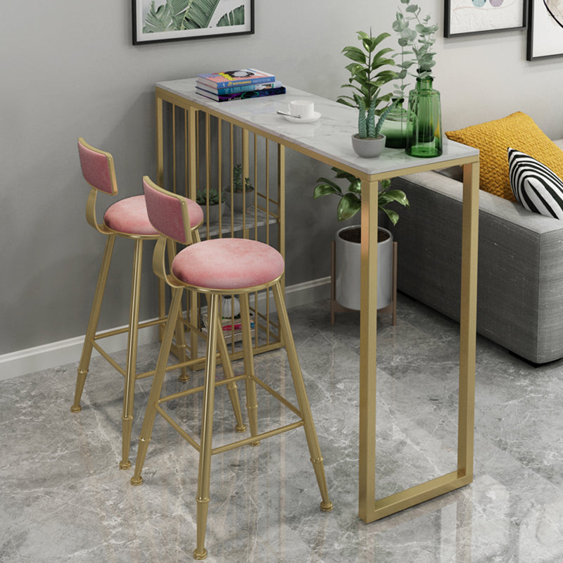 1/3/5 Pieces Bar Table Set Glam Rectangular Table and Stool Set Clearhalo 'Bar Furniture' 'furn' 'furn_home_bar_bar_sets' 'Furniture' 'Home Bars & Bar Sets' 'home_bar_bar_sets' 'Kitchen & Dining Furniture' 6105766