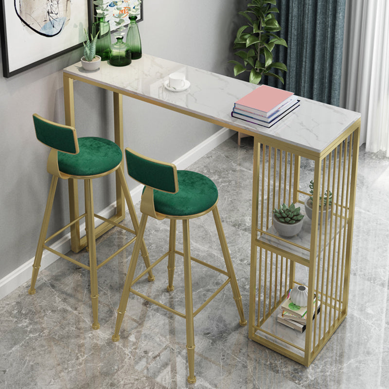 1/3/5 Pieces Bar Table Set Glam Rectangular Table and Stool Set Clearhalo 'Bar Furniture' 'furn' 'furn_home_bar_bar_sets' 'Furniture' 'Home Bars & Bar Sets' 'home_bar_bar_sets' 'Kitchen & Dining Furniture' 6105767