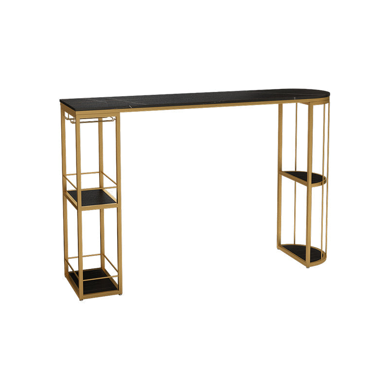 Glam Style Fixed Bar Table 1/2/3 Pieces Stone Counter Table for Dining Room Clearhalo 'Bar Furniture' 'furn' 'furn_home_bar_bar_sets' 'Furniture' 'Home Bars & Bar Sets' 'home_bar_bar_sets' 'Kitchen & Dining Furniture' 6105776