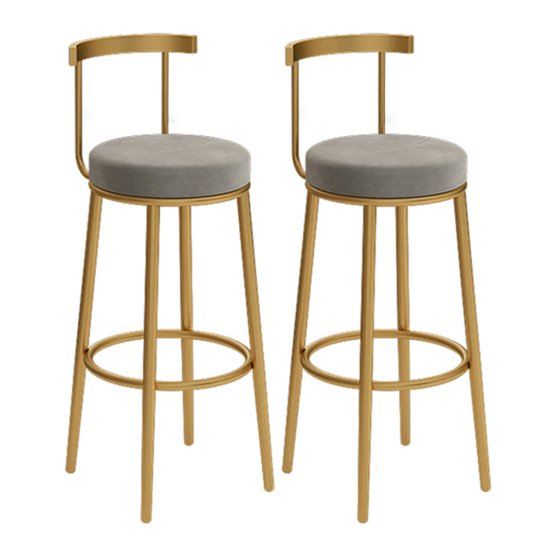 Glam Style Fixed Bar Table 1/2/3 Pieces Stone Counter Table for Dining Room Light-Grey 30"H Stools (Set of 2) Clearhalo 'Bar Furniture' 'furn' 'furn_home_bar_bar_sets' 'Furniture' 'Home Bars & Bar Sets' 'home_bar_bar_sets' 'Kitchen & Dining Furniture' 6105777