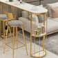 Glam Style Fixed Bar Table 1/2/3 Pieces Stone Counter Table for Dining Room Clearhalo 'Bar Furniture' 'furn' 'furn_home_bar_bar_sets' 'Furniture' 'Home Bars & Bar Sets' 'home_bar_bar_sets' 'Kitchen & Dining Furniture' 6105783
