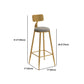 Glam Style Fixed Bar Table 1/2/3 Pieces Stone Counter Table for Dining Room Clearhalo 'Bar Furniture' 'furn' 'furn_home_bar_bar_sets' 'Furniture' 'Home Bars & Bar Sets' 'home_bar_bar_sets' 'Kitchen & Dining Furniture' 6105796