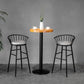 Solid Wood Bistro Set 1/2/3 Pieces Modern Style Round Bar Table Set