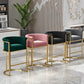 Modern Faux Marble Top Pub Table Set 1/3/5 Pieces White Bar Set with Upholstered Stools Clearhalo 'Bar Furniture' 'furn' 'furn_home_bar_bar_sets' 'Furniture' 'Home Bars & Bar Sets' 'home_bar_bar_sets' 'Kitchen & Dining Furniture' 6105825