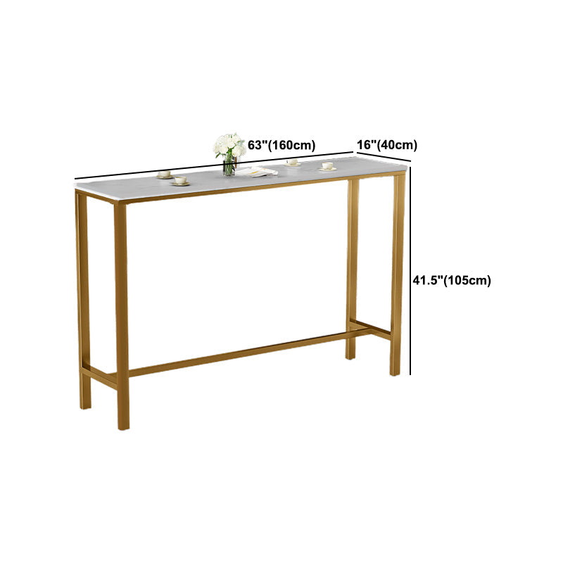 Modern Faux Marble Top Pub Table Set 1/3/5 Pieces White Bar Set with Upholstered Stools Clearhalo 'Bar Furniture' 'furn' 'furn_home_bar_bar_sets' 'Furniture' 'Home Bars & Bar Sets' 'home_bar_bar_sets' 'Kitchen & Dining Furniture' 6105834