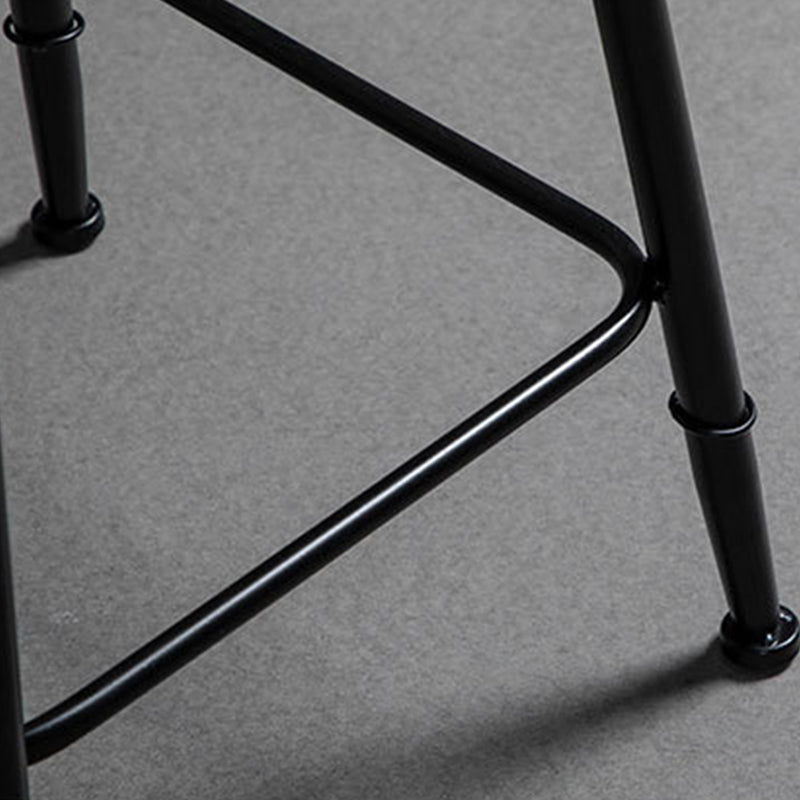 1/2/3 Pieces Round Bar Table Set Stone Bar Table with Upholstered Bar Stools