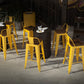 1/3/4 Pieces Industrial Style Bar Stool and Table Set Metal Bar Table Set Clearhalo 'Bar Furniture' 'furn' 'furn_home_bar_bar_sets' 'Furniture' 'Home Bars & Bar Sets' 'home_bar_bar_sets' 'Kitchen & Dining Furniture' 6105876