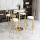 Glam Bar Pub Table Set 1/2/3/5 Pieces Bar Table and Stools for Living Room Clearhalo 'Bar Furniture' 'furn' 'furn_home_bar_bar_sets' 'Furniture' 'Home Bars & Bar Sets' 'home_bar_bar_sets' 'Kitchen & Dining Furniture' 6105917
