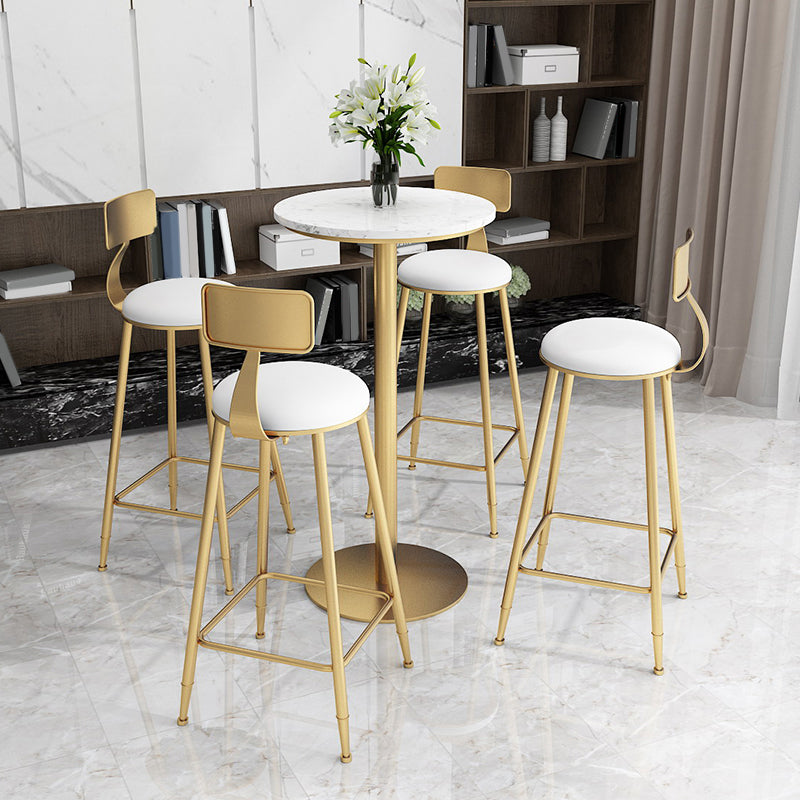 Glam Bar Pub Table Set 1/2/3/5 Pieces Bar Table and Stools for Living Room Clearhalo 'Bar Furniture' 'furn' 'furn_home_bar_bar_sets' 'Furniture' 'Home Bars & Bar Sets' 'home_bar_bar_sets' 'Kitchen & Dining Furniture' 6105917