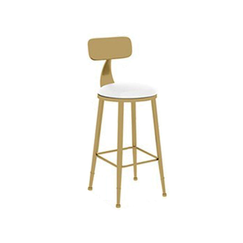 Glam Bar Pub Table Set 1/2/3/5 Pieces Bar Table and Stools for Living Room 1 White Gold Chair 17.7"H Clearhalo 'Bar Furniture' 'furn' 'furn_home_bar_bar_sets' 'Furniture' 'Home Bars & Bar Sets' 'home_bar_bar_sets' 'Kitchen & Dining Furniture' 6105922