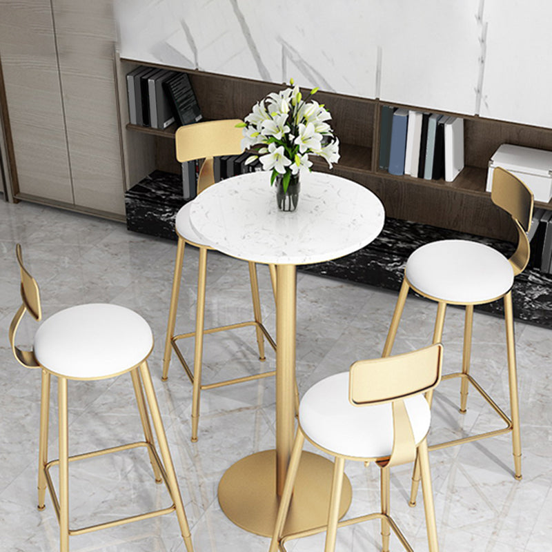 Glam Bar Pub Table Set 1/2/3/5 Pieces Bar Table and Stools for Living Room Clearhalo 'Bar Furniture' 'furn' 'furn_home_bar_bar_sets' 'Furniture' 'Home Bars & Bar Sets' 'home_bar_bar_sets' 'Kitchen & Dining Furniture' 6105924