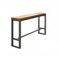 Juego de mesa de Bar con tapa de madera de pino, 1/5/9 piezas, juego de mesa de Pub rectangular Industrial