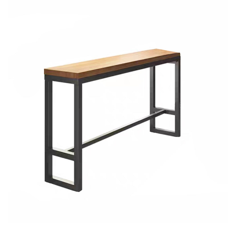 Juego de mesa de Bar con tapa de madera de pino, 1/5/9 piezas, juego de mesa de Pub rectangular Industrial