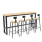 Juego de mesa de Bar con tapa de madera de pino, 1/5/9 piezas, juego de mesa de Pub rectangular Industrial