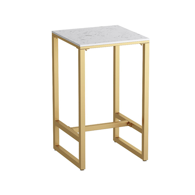 Glam 1/2/3/5 Pieces Table and Stool Set Gold Bar Table and Stools Gold 27.6"L x 27.6"W Clearhalo 'Bar Furniture' 'furn' 'furn_home_bar_bar_sets' 'Furniture' 'Home Bars & Bar Sets' 'home_bar_bar_sets' 'Kitchen & Dining Furniture' 6105983