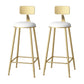 Glam 1/2/3/5 Pieces Table and Stool Set Gold Bar Table and Stools White-Gold 30"H Stools (Set of 2) Clearhalo 'Bar Furniture' 'furn' 'furn_home_bar_bar_sets' 'Furniture' 'Home Bars & Bar Sets' 'home_bar_bar_sets' 'Kitchen & Dining Furniture' 6105984