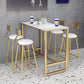 Glam 1/2/3/5 Pieces Table and Stool Set Gold Bar Table and Stools Clearhalo 'Bar Furniture' 'furn' 'furn_home_bar_bar_sets' 'Furniture' 'Home Bars & Bar Sets' 'home_bar_bar_sets' 'Kitchen & Dining Furniture' 6105988