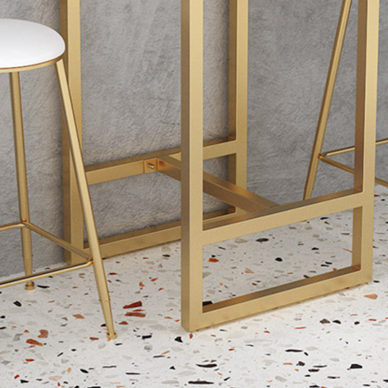 Glam 1/2/3/5 Pieces Table and Stool Set Gold Bar Table and Stools Clearhalo 'Bar Furniture' 'furn' 'furn_home_bar_bar_sets' 'Furniture' 'Home Bars & Bar Sets' 'home_bar_bar_sets' 'Kitchen & Dining Furniture' 6105992