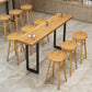 1/2/4/7/9 Pieces Industrial Rectangular Pub Table Set Wooden Counter Table Set Clearhalo 'Bar Furniture' 'furn' 'furn_home_bar_bar_sets' 'Furniture' 'Home Bars & Bar Sets' 'home_bar_bar_sets' 'Kitchen & Dining Furniture' 6106007