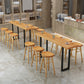 1/2/4/7/9 Pieces Industrial Rectangular Pub Table Set Wooden Counter Table Set Clearhalo 'Bar Furniture' 'furn' 'furn_home_bar_bar_sets' 'Furniture' 'Home Bars & Bar Sets' 'home_bar_bar_sets' 'Kitchen & Dining Furniture' 6106010