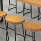 1/2/4/7/9 Pieces Industrial Rectangular Pub Table Set Wooden Counter Table Set Clearhalo 'Bar Furniture' 'furn' 'furn_home_bar_bar_sets' 'Furniture' 'Home Bars & Bar Sets' 'home_bar_bar_sets' 'Kitchen & Dining Furniture' 6106019