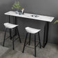 1/2/3/5 Pieces Bar Table and Stools Industrial Bar Pub Table Set 3 Pieces: White Table, 2 White Stools Clearhalo 'Bar Furniture' 'furn' 'furn_home_bar_bar_sets' 'Furniture' 'Home Bars & Bar Sets' 'home_bar_bar_sets' 'Kitchen & Dining Furniture' 6106032