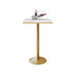 Glam Bar Pub Table Set 1/3/5 Pieces Bar Table and Stools for Dining Room White 22"L x 22"W Clearhalo 'Bar Furniture' 'furn' 'furn_home_bar_bar_sets' 'Furniture' 'Home Bars & Bar Sets' 'home_bar_bar_sets' 'Kitchen & Dining Furniture' 6106083