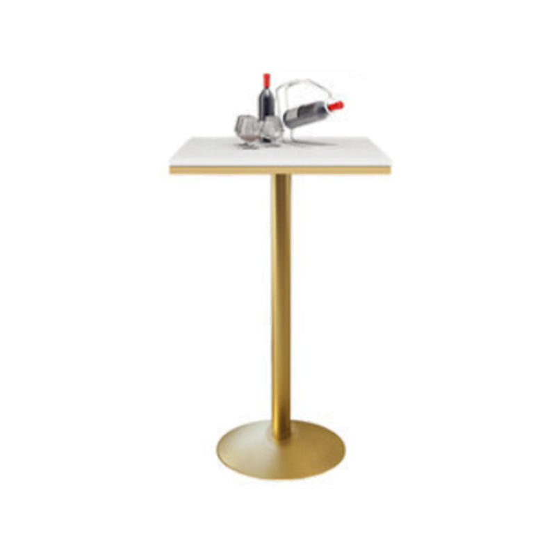 Glam Bar Pub Table Set 1/3/5 Pieces Bar Table and Stools for Dining Room White 22"L x 22"W Clearhalo 'Bar Furniture' 'furn' 'furn_home_bar_bar_sets' 'Furniture' 'Home Bars & Bar Sets' 'home_bar_bar_sets' 'Kitchen & Dining Furniture' 6106083