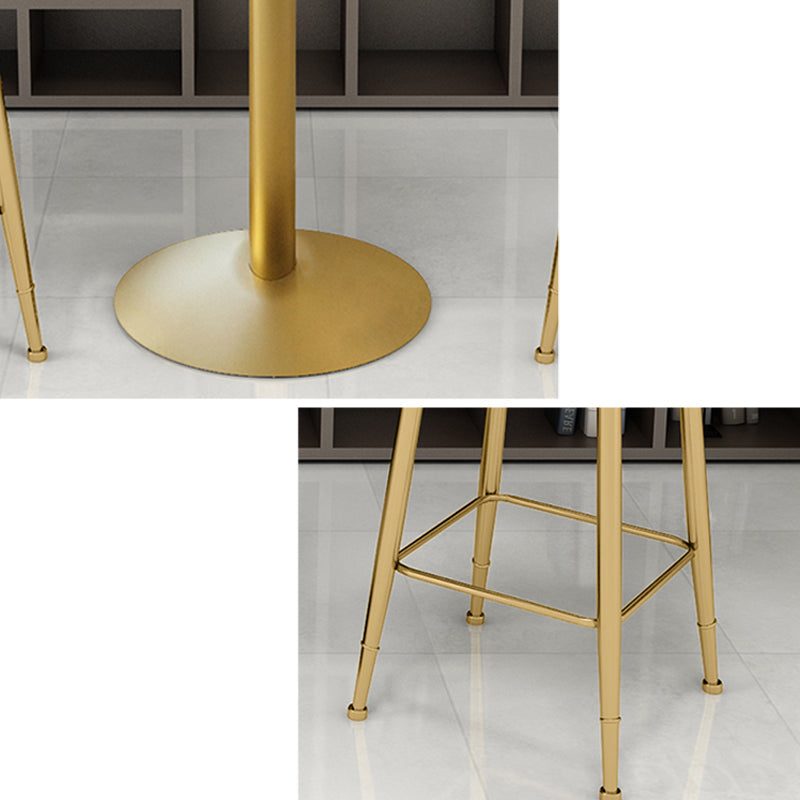 Glam Bar Pub Table Set 1/3/5 Pieces Bar Table and Stools for Dining Room Clearhalo 'Bar Furniture' 'furn' 'furn_home_bar_bar_sets' 'Furniture' 'Home Bars & Bar Sets' 'home_bar_bar_sets' 'Kitchen & Dining Furniture' 6106091